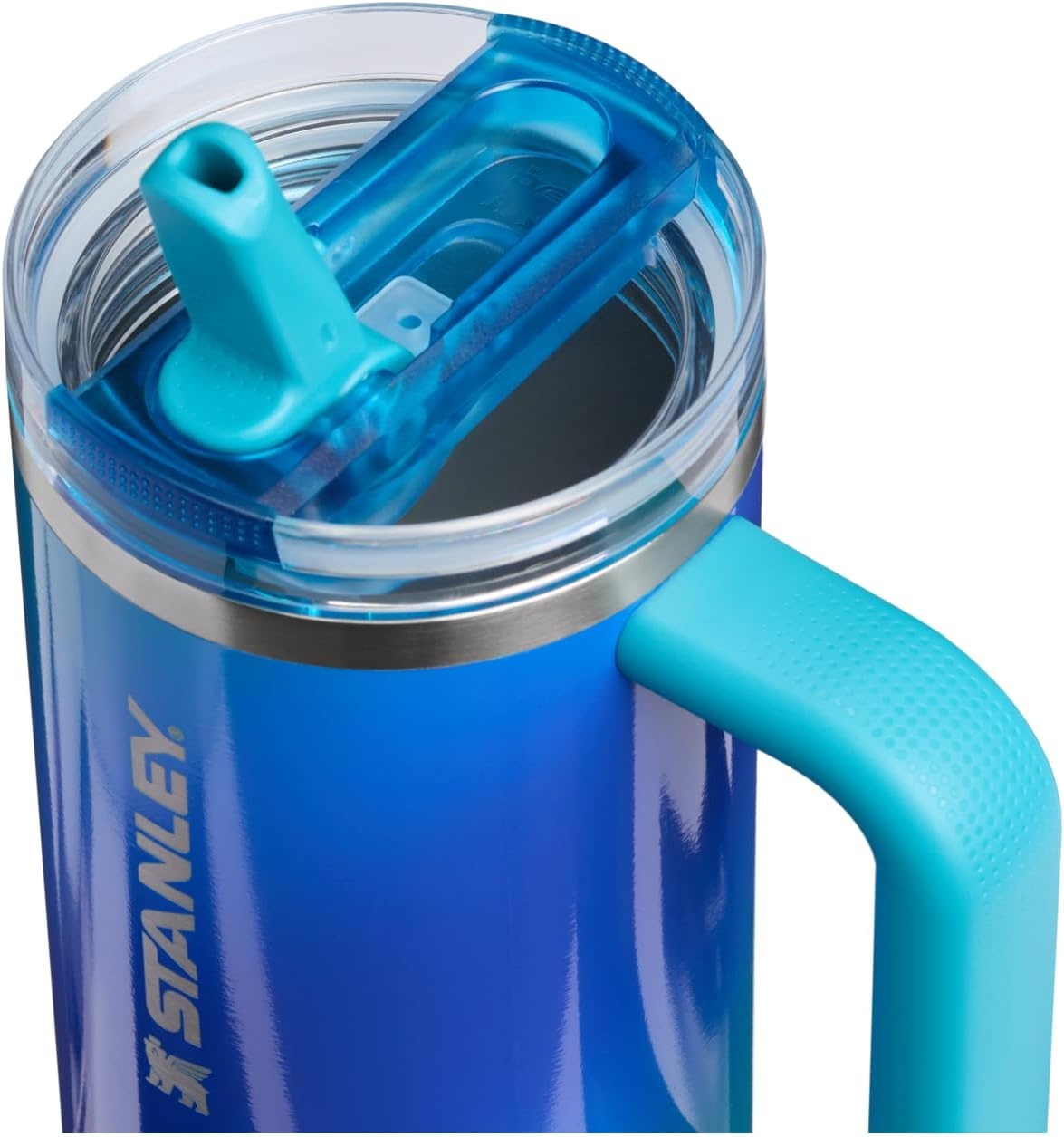 image:imageSTANLEY Quencher ProTour Flipstraw Tumbler 40 oz Pacific HypergripSea Glass Aura