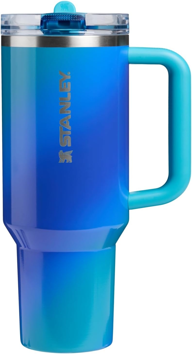 image:imageSTANLEY Quencher ProTour Flipstraw Tumbler 40 oz Pacific HypergripSea Glass Aura