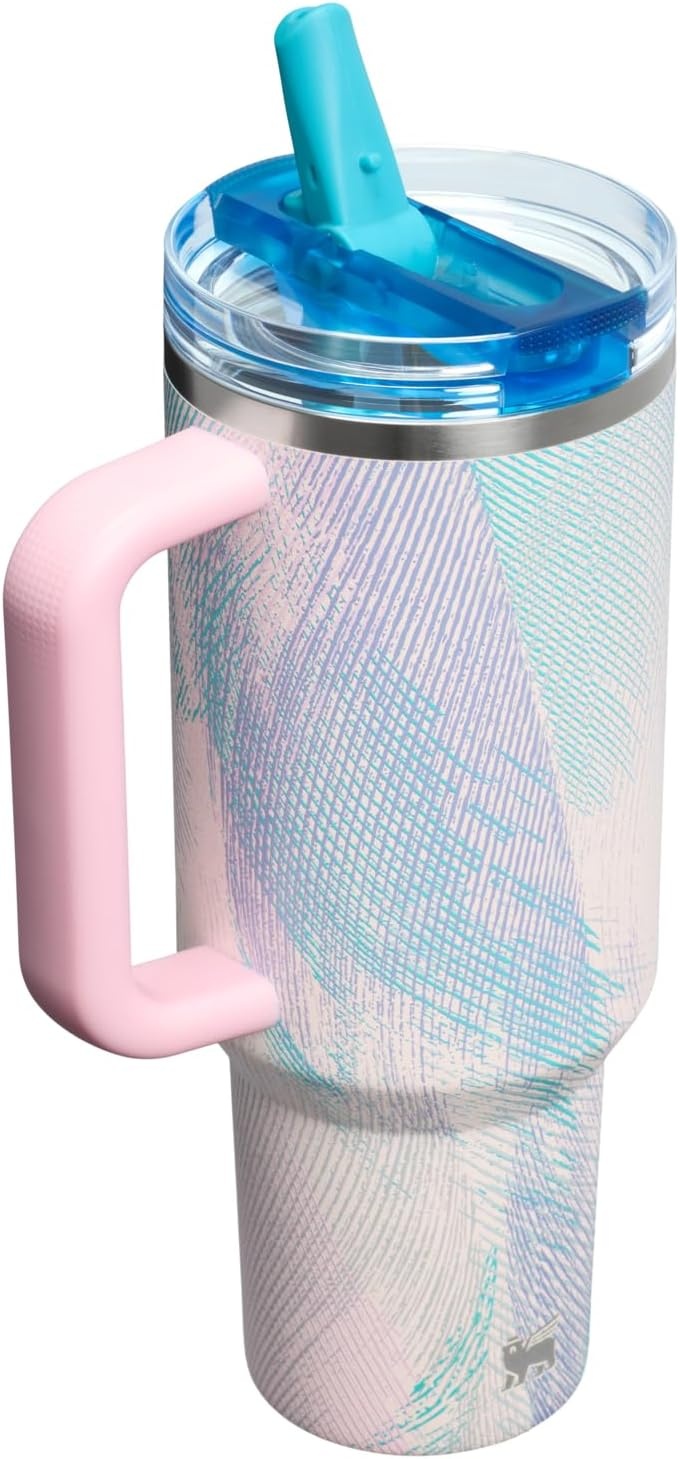 image:imageSTANLEY Quencher ProTour Flipstraw Tumbler 40 oz Pacific HypergripSea Glass Plume