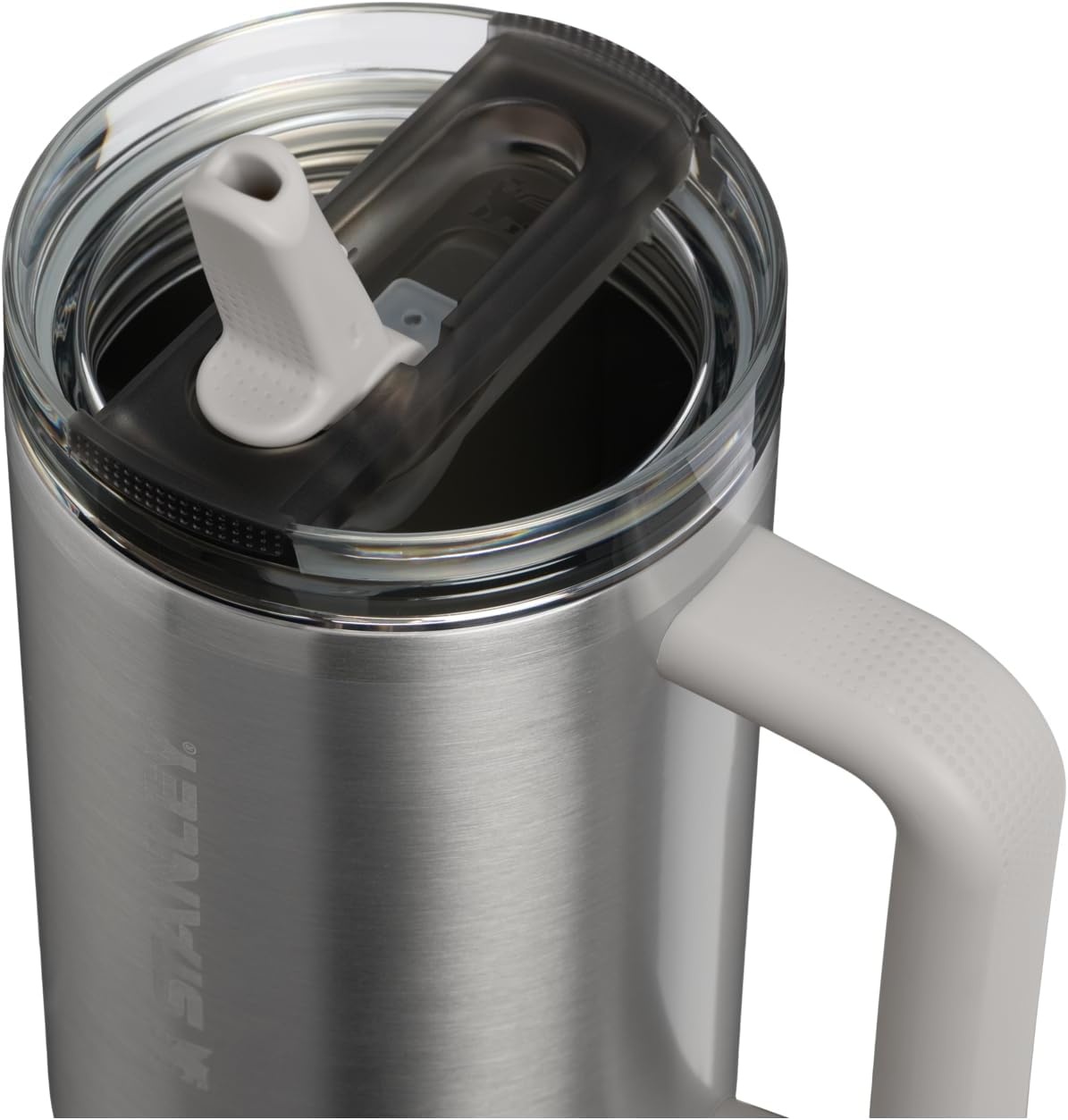 image:imageSTANLEY Quencher ProTour Flipstraw Tumbler 40 oz Pacific HypergripStainless Steel Ash
