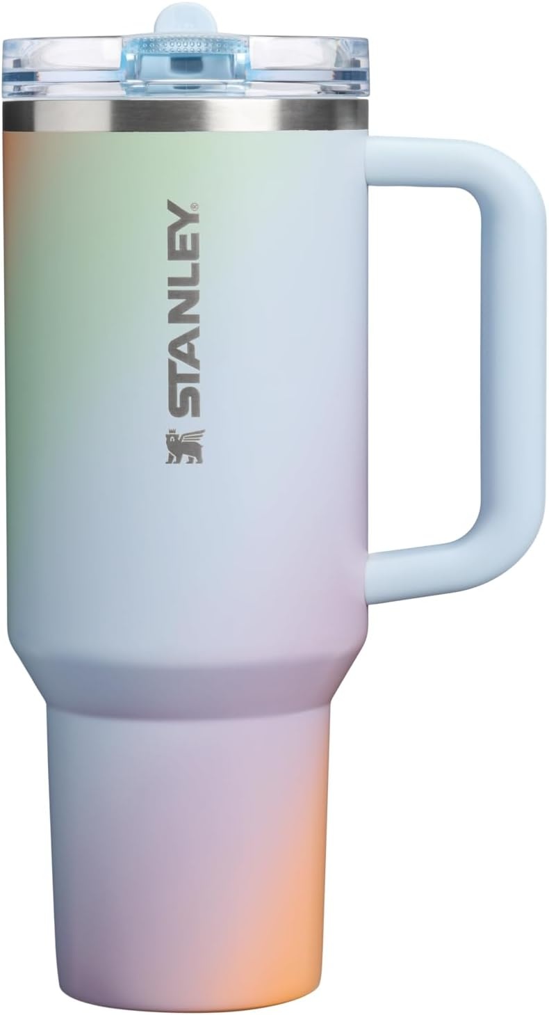 image:imageSTANLEY Quencher ProTour Flipstraw Tumbler 40 oz Pacific HypergripSunrise Spiral