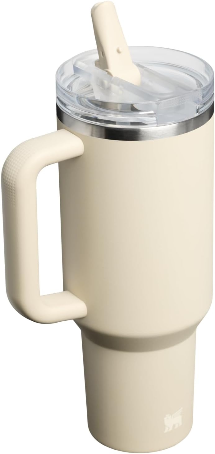 image:imageSTANLEY Quencher ProTour Flipstraw Tumbler 40 oz Pacific HypergripToasted Almond