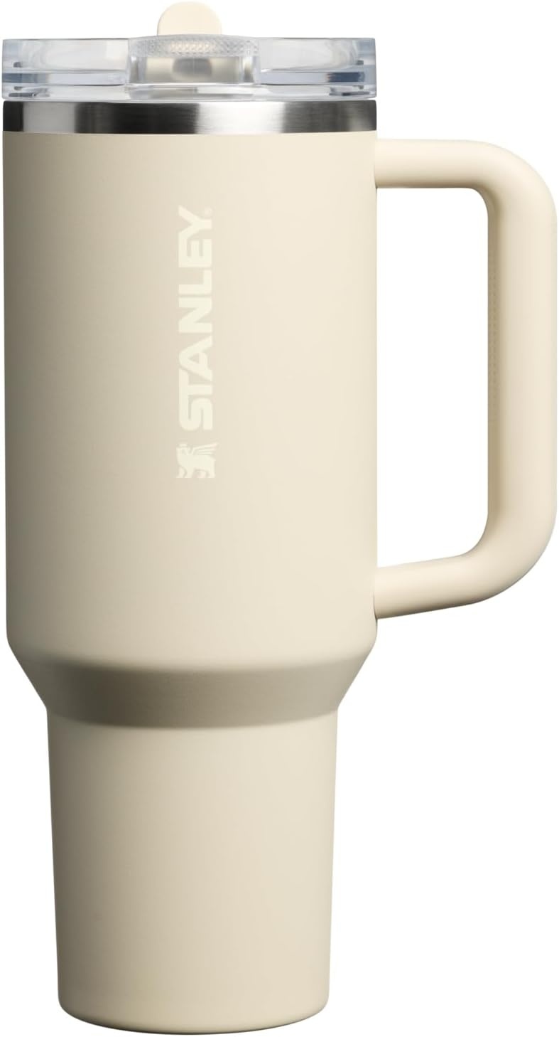 image:imageSTANLEY Quencher ProTour Flipstraw Tumbler 40 oz Pacific HypergripToasted Almond