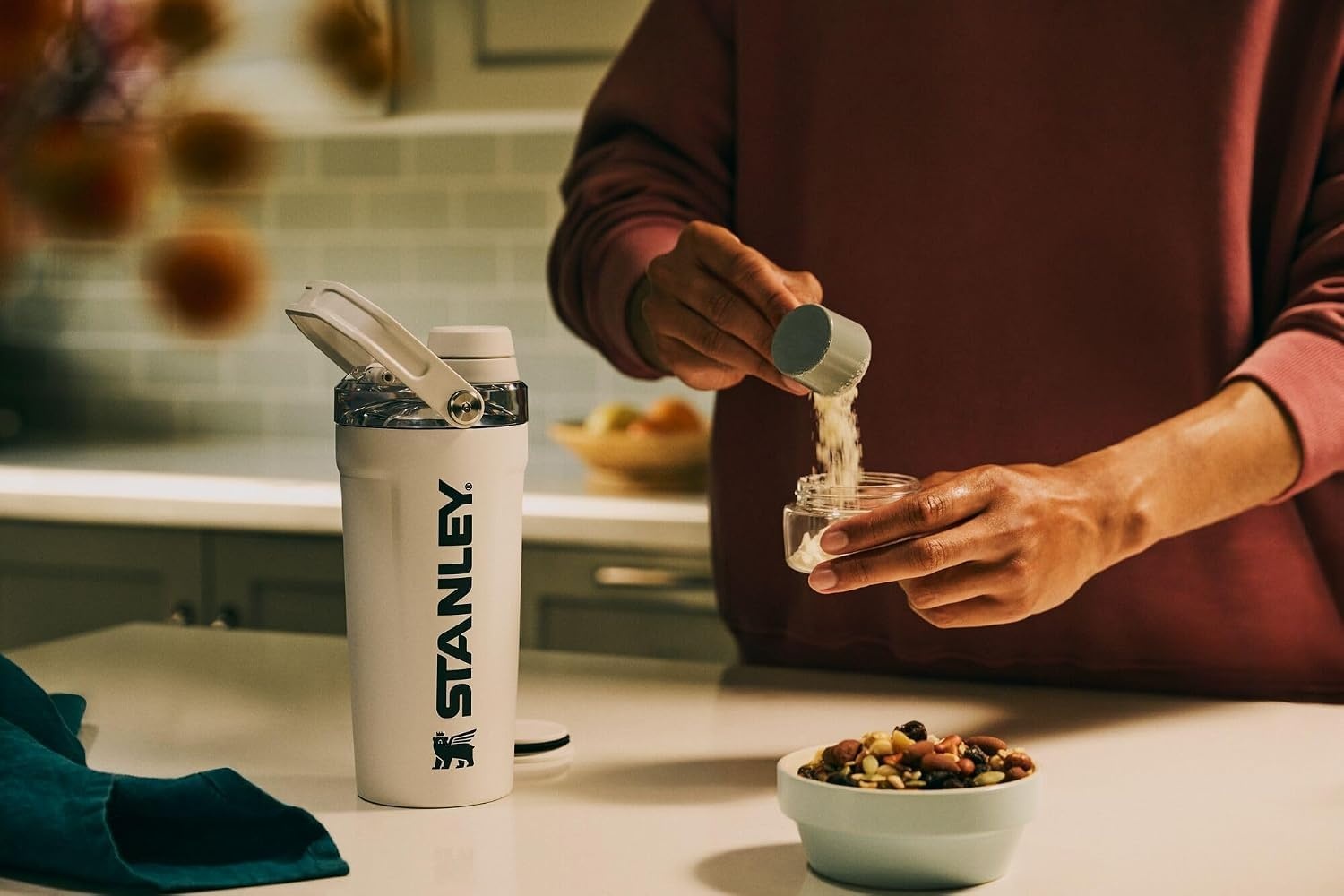 image:imageSTANLEY Vitalize Shaker Bottle 20 oz Pale Stone AtomicPale Stone Atomic