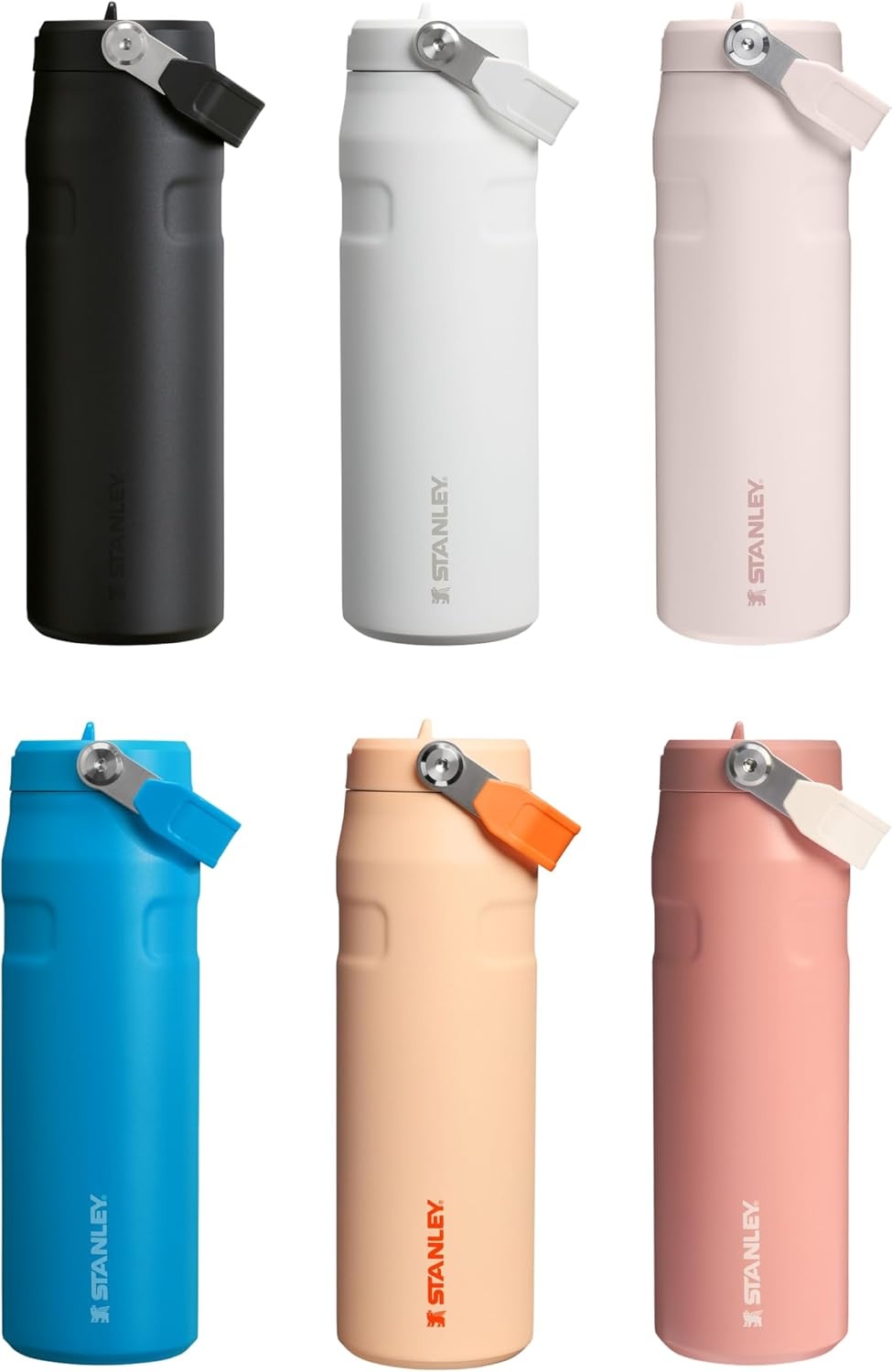 image:imageStanley 1913 Flip Straw Sports Water Bottle 07L Pacific HypergripFrost