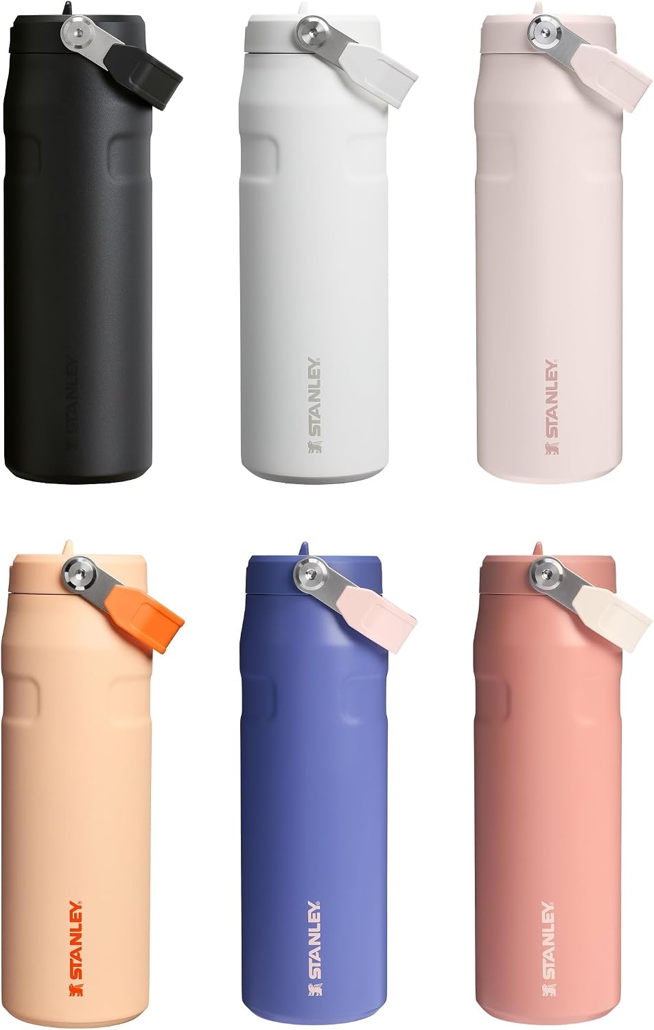 image:imageStanley 1913 Flip Straw Sports Water Bottle 07L Pacific HypergripOrange Sherbet