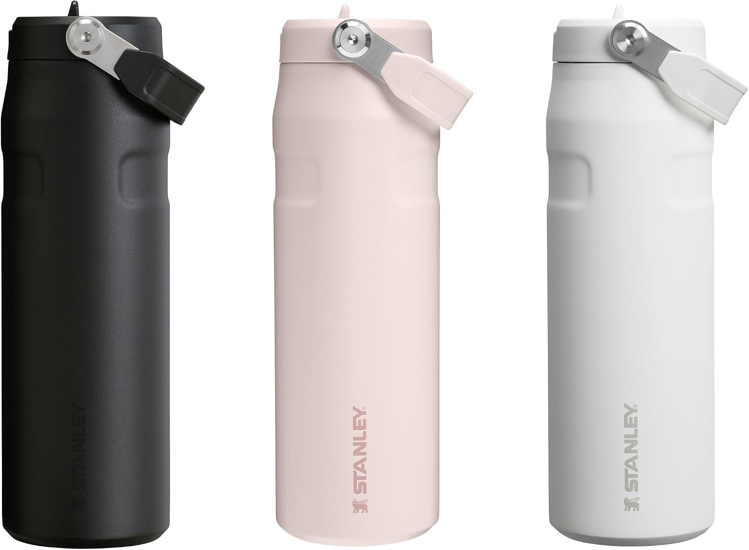 image:imageStanley 1913 Flip Straw Sports Water Bottle 07L Pacific HypergripRose Quartz