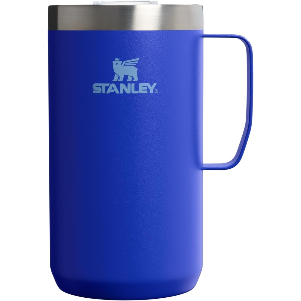 image:imageSTANLEY Everyday Camp Mug 24 oz Drink Through Lid Cup for Coffee Tea and Drinks Insulated Stainless Steel Coffee Mug BPAFree CoffeeCobalt