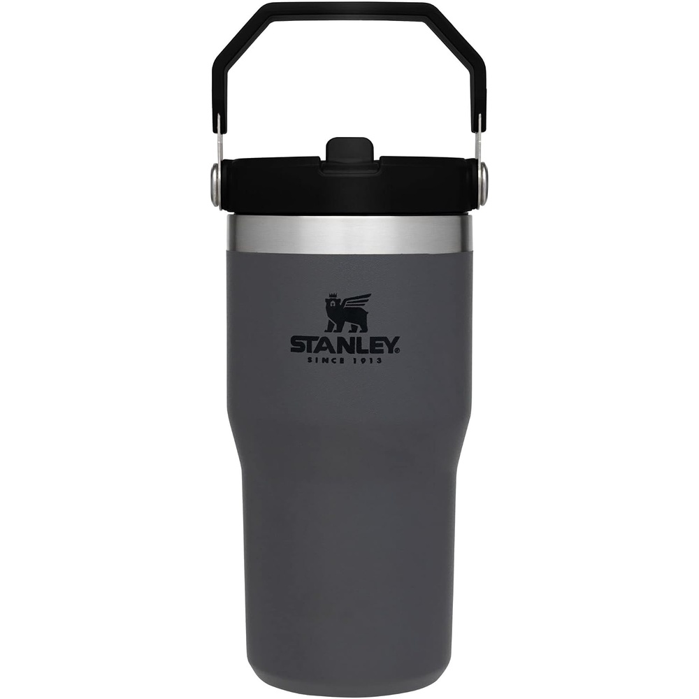 image:imageSTANLEY IceFlow 20 Flip Straw Tumbler 30 oz Champagne PlusCharcoal