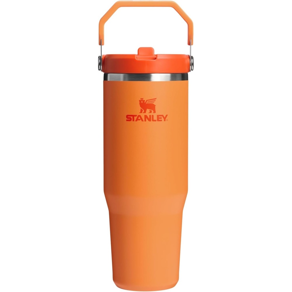 image:imageSTANLEY IceFlow 20 Flip Straw Tumbler 30 oz Champagne PlusGoldenrod Coral