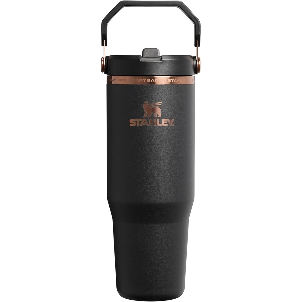image:imageSTANLEY IceFlow 20 Flip Straw Tumbler 30 oz Champagne PlusMessi Goat Black