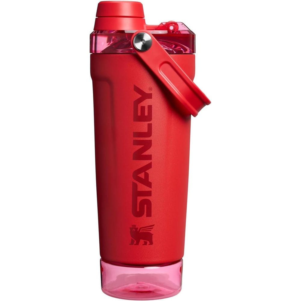 image:imageSTANLEY Vitalize Shaker Bottle 20 oz Pale Stone AtomicChili Red
