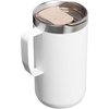 STANLEY Everyday Camp Mug 24 oz | Drink Through Lid | Cup for Coffee, Tea and Drinks | Insulated Stainless Steel Coffee Mug | BPA-Free | Coffee(Hammertone Frost)