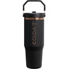 STANLEY IceFlow 2.0 Flip Straw Tumbler, 30 oz, Champagne Plus(Messi Goat Black)