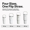 STANLEY IceFlow 2.0 Flip Straw Tumbler, 30 oz, Champagne Plus(Sunset Spiral)
