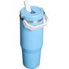 STANLEY IceFlow 2.0 Flip Straw Tumbler, 30 oz, Champagne Plus(Team Light Blue White)