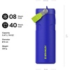 STANLEY IceFlow Flip Straw 2.0 Bottle, 24 oz, Blue Dream Gradient(Cobalt Chartreuse)