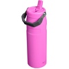 STANLEY IceFlow Flip Straw 2.0 Bottle, 24 oz, Blue Dream Gradient(Hot Pink)