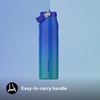 STANLEY IceFlow Flip Straw 2.0 Bottle, 24 oz, Blue Dream Gradient(Pacific Hypergrip)