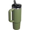 STANLEY Quencher ProTour Flipstraw Tumbler, 40 oz, Pacific Hypergrip(Dried Pine VRT)