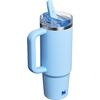 STANLEY Quencher ProTour Flipstraw Tumbler, 40 oz, Pacific Hypergrip(Oasis Cornflower Gloss)