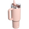 STANLEY Quencher ProTour Flipstraw Tumbler, 40 oz, Pacific Hypergrip(Oasis Peach Whip Gloss)