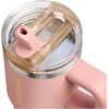 STANLEY Quencher ProTour Flipstraw Tumbler, 40 oz, Pacific Hypergrip(Peach Rose)