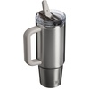STANLEY Quencher ProTour Flipstraw Tumbler, 40 oz, Pacific Hypergrip(Stainless Steel Ash)