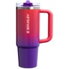 STANLEY Quencher ProTour Flipstraw Tumbler, 40 oz, Pacific Hypergrip(Vermilion Hypergrip)