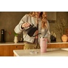 STANLEY The Everyday Suburban Mug | 16 oz | Drink Through Lid | Cup for Coffee, Tea and Drinks | Insulated Stainless Steel Coffee Mug | BPA-Free | Blue Dream Gloss(Rose Quartz Bouquets)