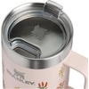 STANLEY The Everyday Suburban Mug | 16 oz | Drink Through Lid | Cup for Coffee, Tea and Drinks | Insulated Stainless Steel Coffee Mug | BPA-Free | Blue Dream Gloss(Rose Quartz Bouquets)