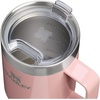 STANLEY The Everyday Suburban Mug | 16 oz | Drink Through Lid | Cup for Coffee, Tea and Drinks | Insulated Stainless Steel Coffee Mug | BPA-Free | Blue Dream Gloss(Peach Rose Gloss)