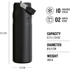 Stanley 1913 Flip Straw Sports Water Bottle 0.7L – Pacific Hypergrip(Black)
