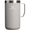 STANLEY Everyday Camp Mug 24 oz | Drink Through Lid | Cup for Coffee, Tea and Drinks | Insulated Stainless Steel Coffee Mug | BPA-Free | Coffee(Ash)