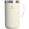 STANLEY Everyday Camp Mug 24 oz | Drink Through Lid | Cup for Coffee, Tea and Drinks | Insulated Stainless Steel Coffee Mug | BPA-Free | Coffee(Cream)