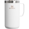 STANLEY Everyday Camp Mug 24 oz | Drink Through Lid | Cup for Coffee, Tea and Drinks | Insulated Stainless Steel Coffee Mug | BPA-Free | Coffee(Hammertone Frost)