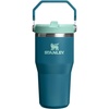 STANLEY IceFlow 2.0 Flip Straw Tumbler, 30 oz, Champagne Plus(Coastal Teal)