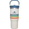 STANLEY IceFlow 2.0 Flip Straw Tumbler, 30 oz, Champagne Plus(Cream Stripe)