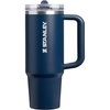 STANLEY Quencher ProTour Flipstraw Tumbler, 40 oz, Pacific Hypergrip(Dark Navy)