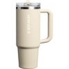 STANLEY Quencher ProTour Flipstraw Tumbler, 40 oz, Pacific Hypergrip(Toasted Almond)