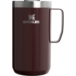 STANLEY Everyday Camp Mug 24 oz | Drink Through Lid | Cup for Coffee, Tea and Drinks | Insulated Stainless Steel Coffee Mug | BPA-Free | Coffee(Mahogany Gloss)