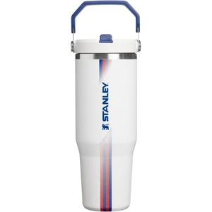 STANLEY IceFlow 2.0 Flip Straw Tumbler, 30 oz, Champagne Plus(Team White Dark Blue)