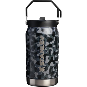 STANLEY IceFlow Flip Straw 2.0 Jug, 64 oz, Ash(Black Interfusion)