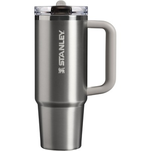 STANLEY Quencher ProTour Flipstraw Tumbler, 40 oz, Pacific Hypergrip(Stainless Steel Ash)
