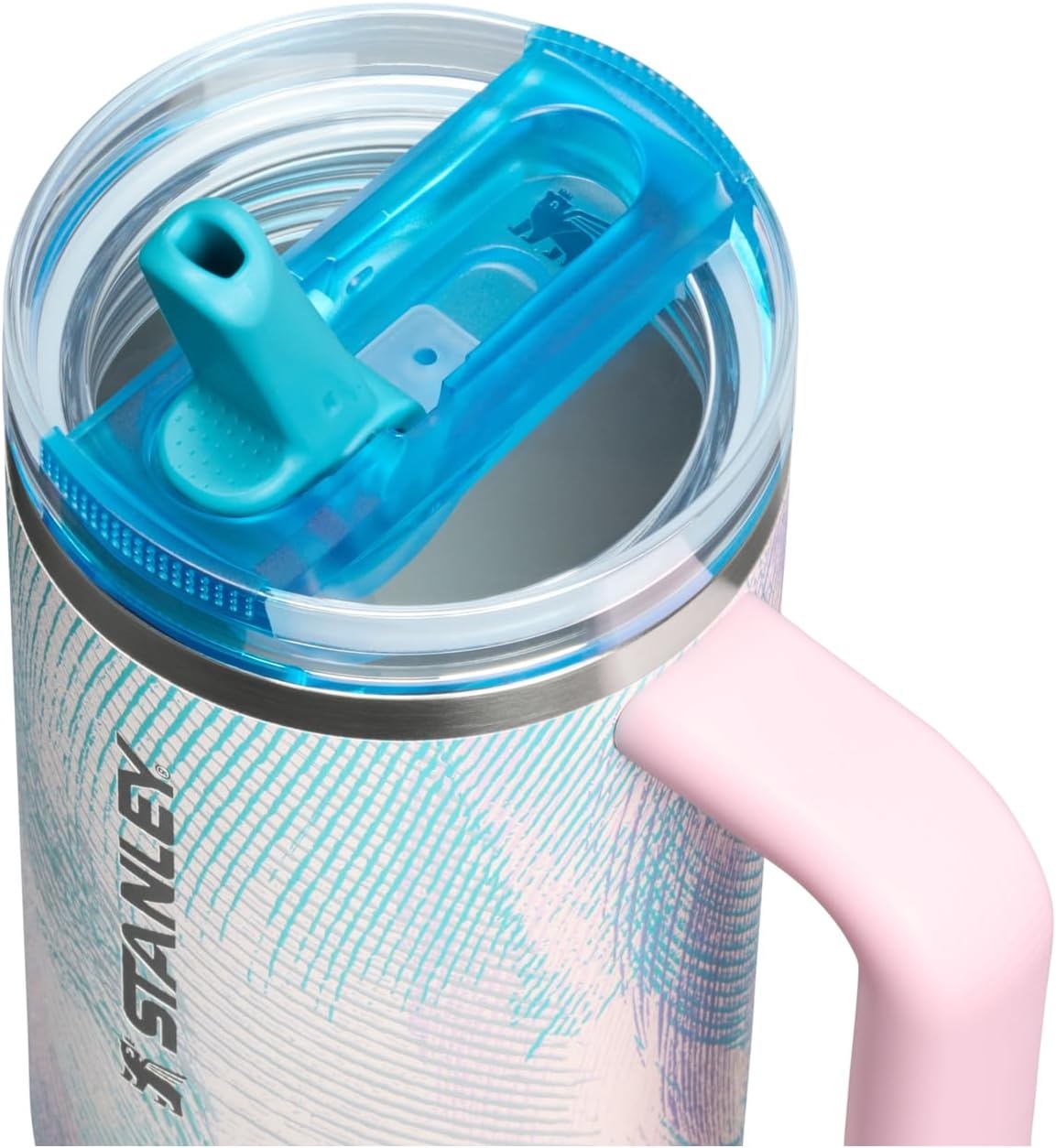 image:imageSTANLEY Quencher ProTour Flip Straw Tumbler with Leakproof Lid BuiltIn Straw amp Handle Cupholder Compatible for Travel Insulated Stainless Steel Cup BPAFreeSea Glass Plume