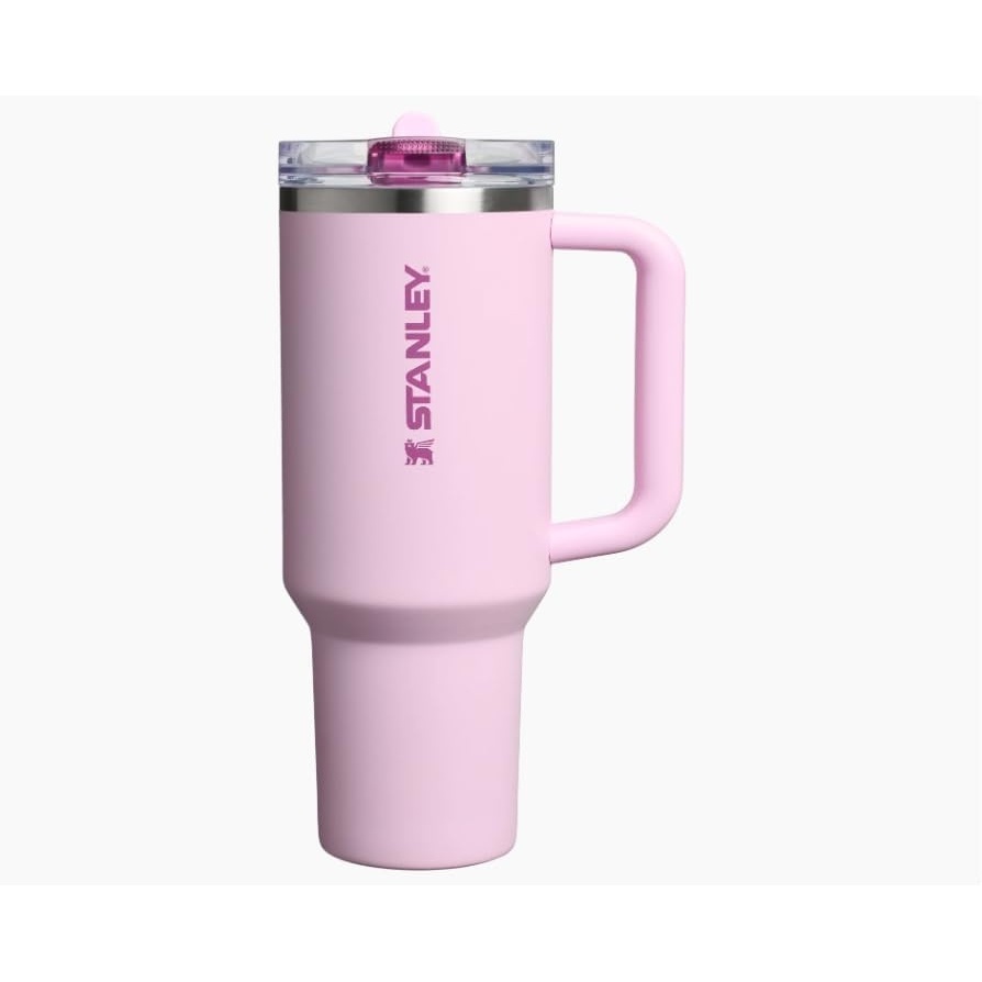 image:imageSTANLEY Quencher ProTour Flip Straw Tumbler with Leakproof Lid BuiltIn Straw amp Handle Cupholder Compatible for Travel Insulated Stainless Steel Cup BPAFreeCherry Blossom