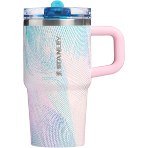 STANLEY Quencher ProTour Flip Straw Tumbler with Leakproof Lid | Built-In Straw & Handle | Cupholder Compatible for Travel | Insulated Stainless Steel Cup | BPA-Free(Sea Glass Plume)