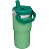 STANLEY IceFlow 2.0 Flip Straw Tumbler with Handle 14 oz | Twist On Lid and Flip Up Straw | Leakproof Water Bottle | Insulated Stainless Steel | BPA-Free | Ash(Jade)
