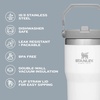 STANLEY IceFlow 2.0 Flip Straw Tumbler with Handle 14 oz | Twist On Lid and Flip Up Straw | Leakproof Water Bottle | Insulated Stainless Steel | BPA-Free | Ash(Jade)