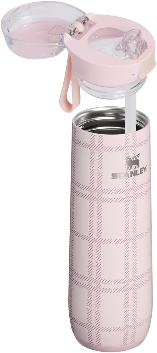 image:imageSTANLEY Flowstate Spring Bottle 20 oz Blossom PlaidBlossom Plaid